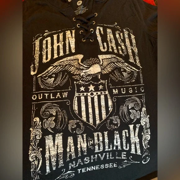 Johnny Cash "Man in Black" Outlaw Music Woman’s graphic T-shirt Size Medium - Picture 4 of 9